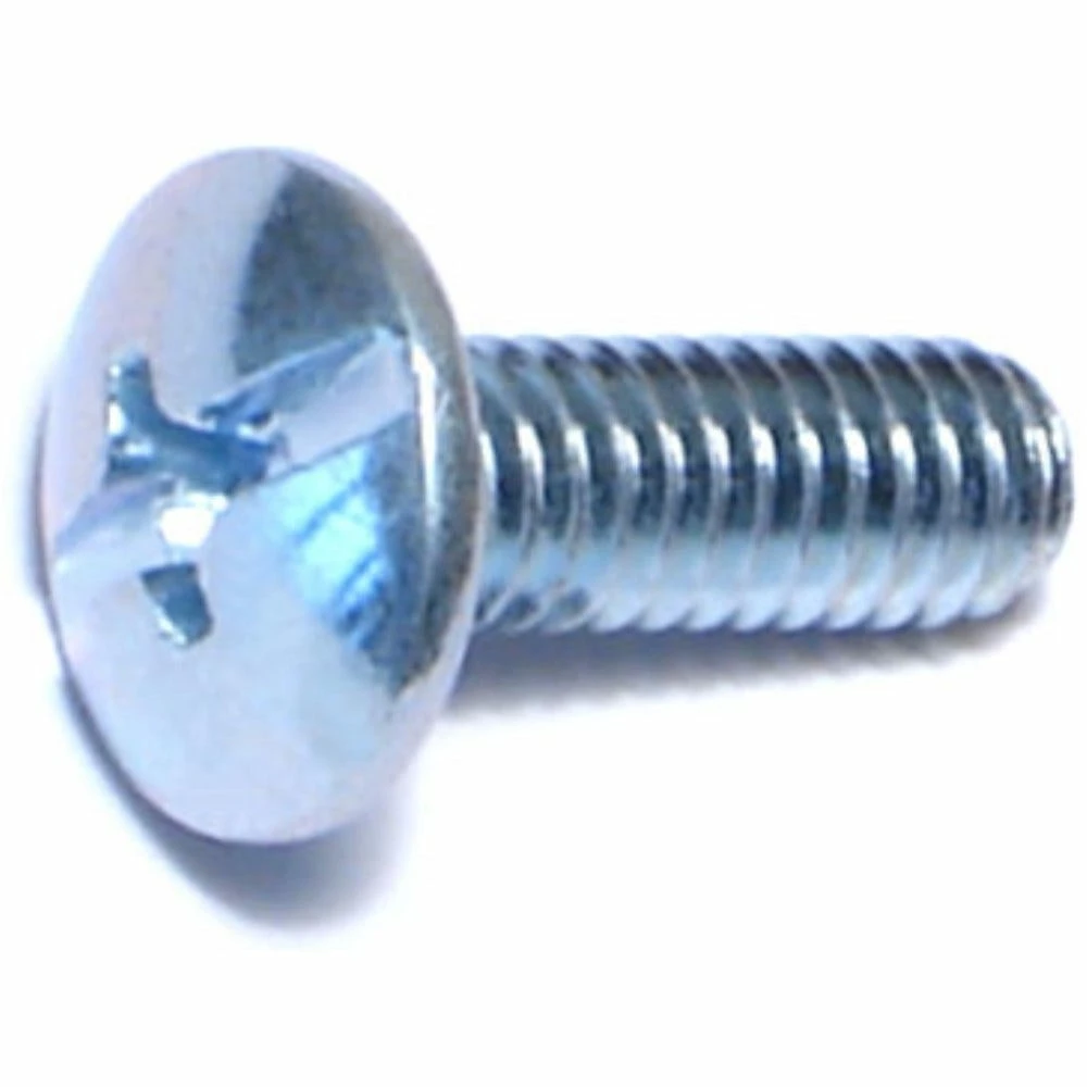Midwest Fastener #8-32 x 1/2" Zinc Plated Coarse Thread Combo Truss Head Machine Screws - 82131 - Bolts - Image 2