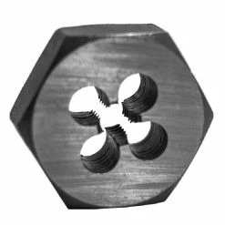 Century Drill & Tool Die Fractional Hexagon 1" Across Flats 3/8-16 National Coarse - 96205 - Power Tool Accessories