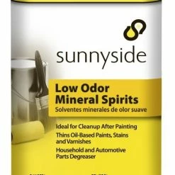 Sunnyside Low Odor Mineral Spirits 1 Quart - 80332 - Paint Thinners & Solvents