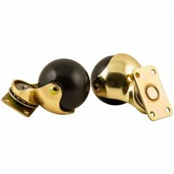 Softtouch 2 Inch Plate Hooded Caster Brass - 4307299N - Casters