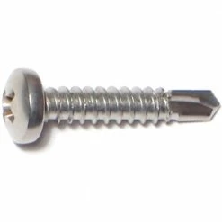Midwest Fastener #10-16 x 1" 410 Stainless Phillips Pan Head Self-Drilling Screws - 11831 - Bolts