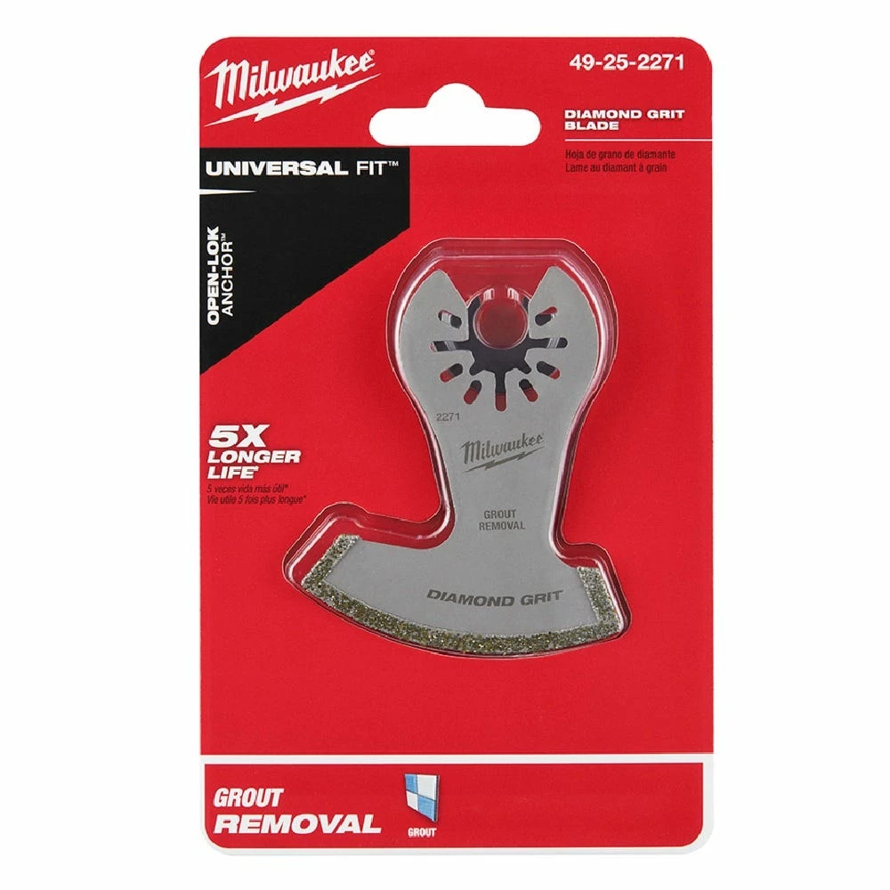 Milwaukee® Open-Lok™ Diamond Grit Grout Removal Blade 1 Pack - 49-25-2271 - Blades & Knives - Image 2