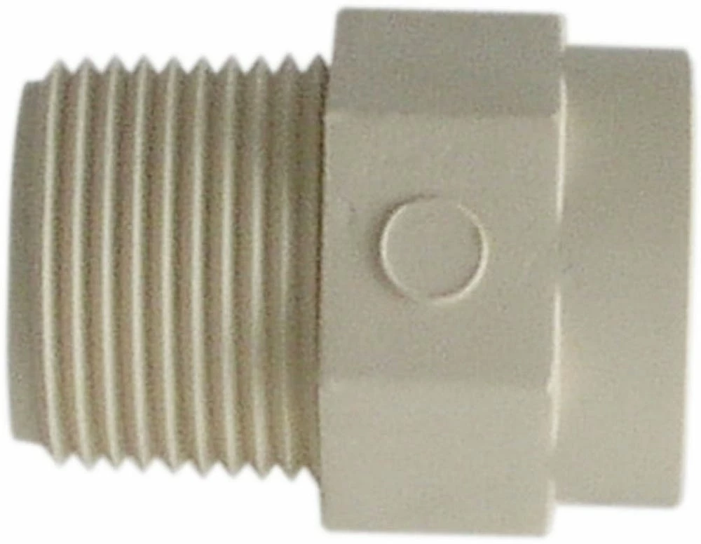Lasco Fittings 1/2 Inch CPVC Iron Pipe Male Adapter FCP MA-12 - 4136005RMC - PVC Fittings