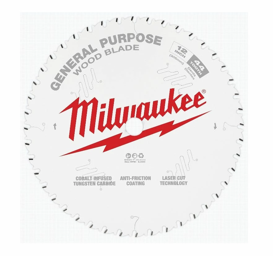 Milwaukee 12 Inch 44T General Purpose Circular Saw Blade 48-40-1220 - Circular Saw Blades - Image 3