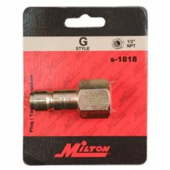 Milton 1/2 inch FNPT G-Style Plug S-1818 - Miscellaneous Hardware