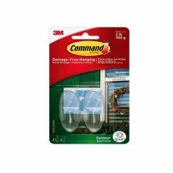 Command™ Outdoor Medium Clear Window Hooks 17091CLR-AWES - Miscellaneous Hardware