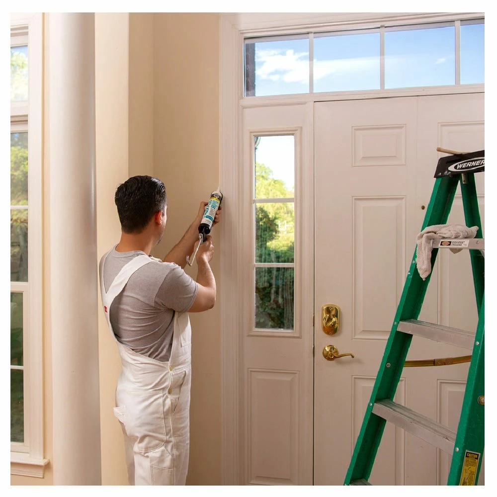 DAP Alex Plus All Purpose Acrylic Latex Caulk Plus Silicone - White, 10.1 oz. - 7079818152 - Caulks Sealants - Image 6