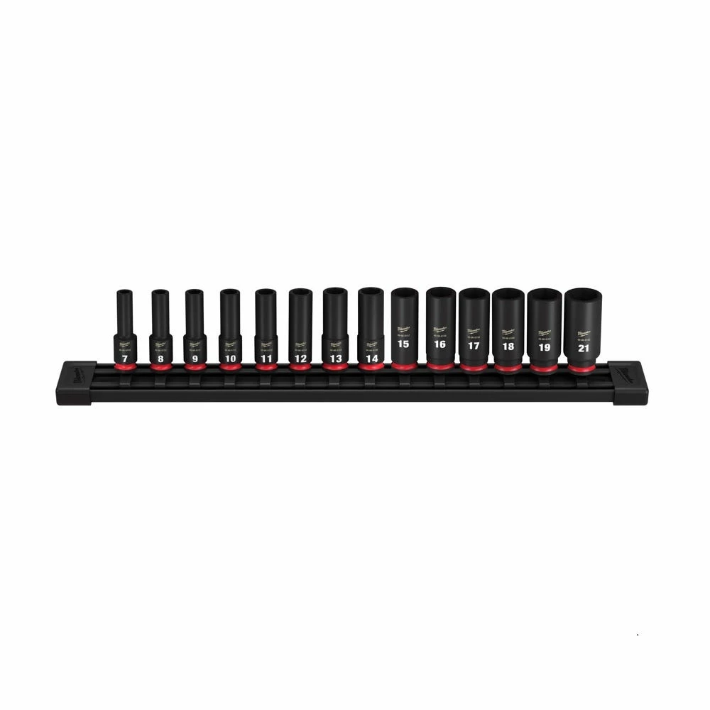 Milwaukee Shockwave™ Impact Duty™ 3/8" Drive Metric Deep 6 Point Socket Set, 14-Piece - 49-66-7008 - Sockets & Socket Sets - Image 3