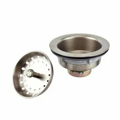 Keeney Kitchen Strainer with Fixed Post K5435DSBN - General Plumbing Hardware