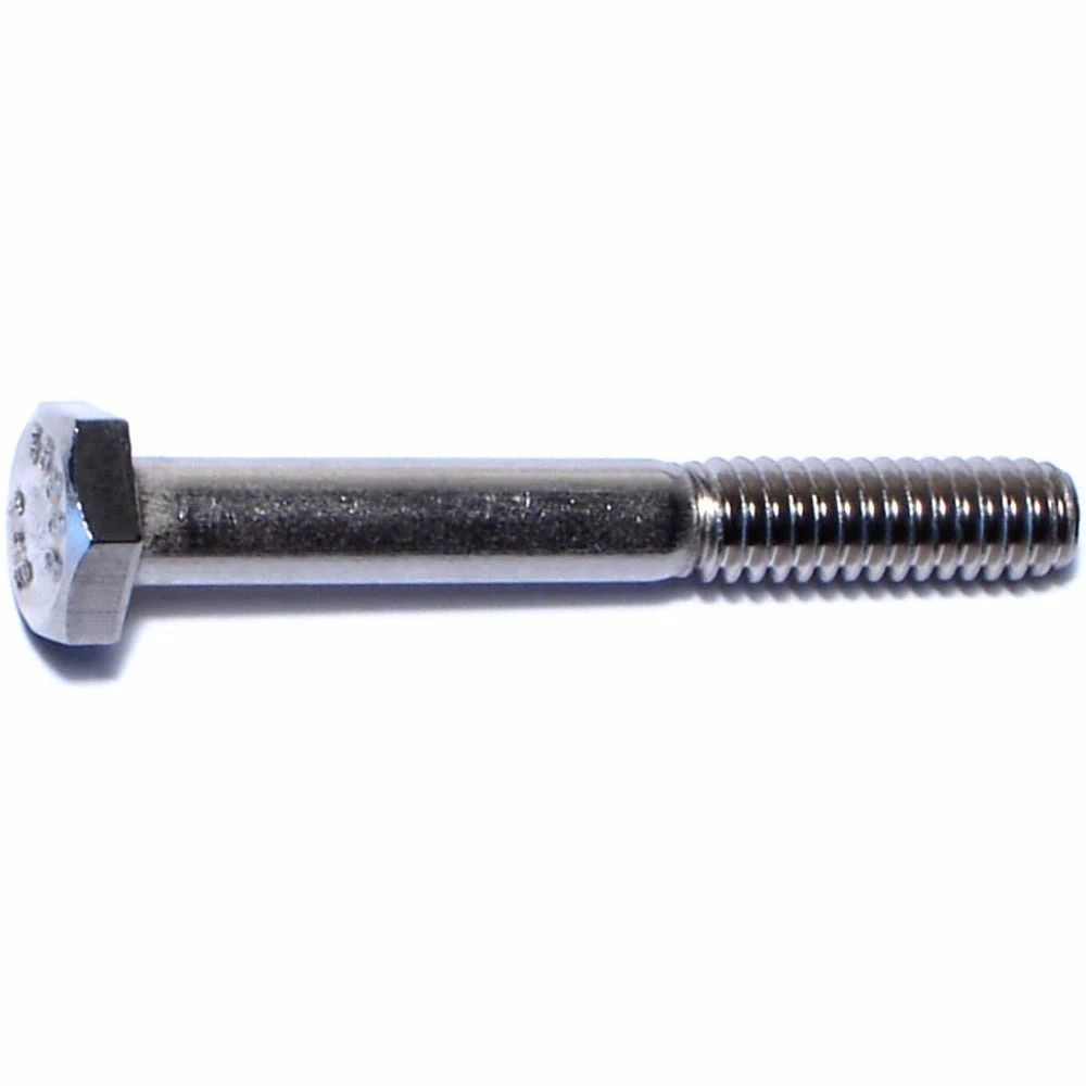 Midwest Fastener 1/4"-20 x 2" 18-8 Stainless Coarse Thread Hex Cap Screws - 81745 - Bolts - Image 2