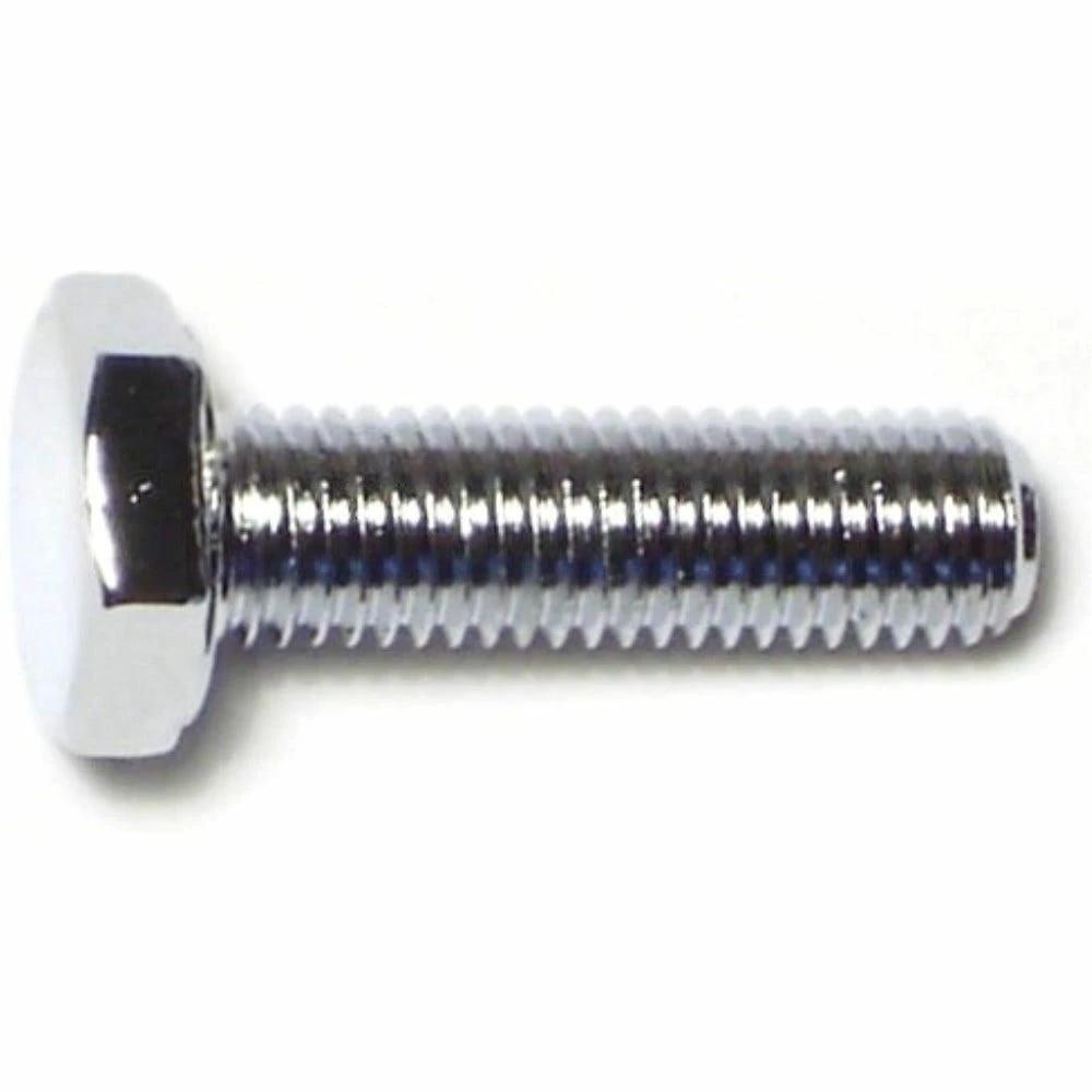 Midwest Fastener 1/4"-28 x 7/8" Chrome Plated Grade 5 Fine Thread Hex Cap Screws - 87172 - Bolts - Image 2