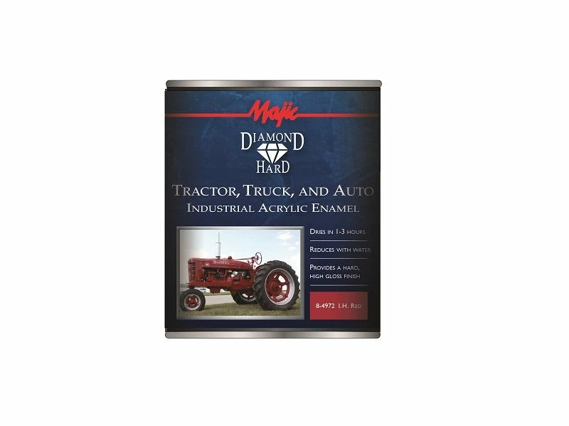 Majic Diamond Hard Tractor Truck and Auto Acrylic Enamel International Harvester Red Quart - 8-4972-2 - Auto & Equipment Paint - Image 2