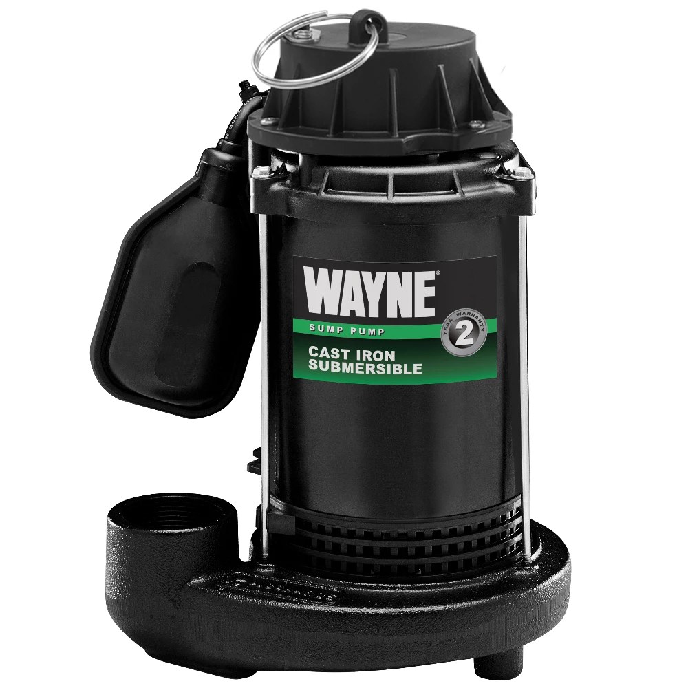 Wayne 1/2 HP Cast Iron Coated Steel Submersible Sump Pump with Tether Float Switch CDT50 - Pumps & Wells - Image 2