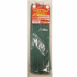 Tool City Green 11.8" 50 lb. Tensile Standard Duty Cable Ties, 100 Piece - 14085 - Fasteners, Clamps & Vices
