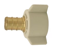 Apollo 1/2 Inch Brass PEX Barb x Female Swivel Adapter - APXFB1212S - Bathroom