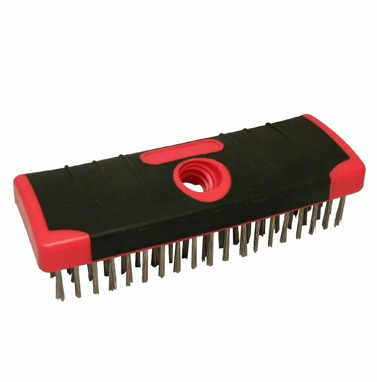 Red Devil 7" Stainless Steel Wire Scrub Brush - 4166 - Caulk & Sealants - Image 2