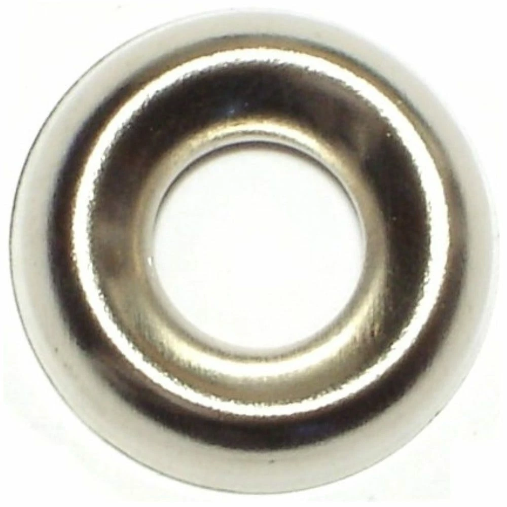 Midwest Fastener #14 x 21/64" x 25/32" Nickel Plated Finishing Washers - 81155 - Bolts