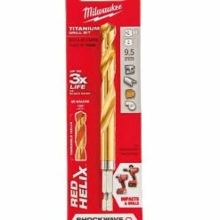 Milwaukee 3/8" Titanium Shockwave Drill Bit - 48-89-4621 - Drill Bits