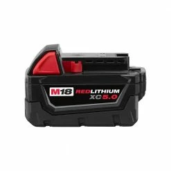 Milwaukee M18 RedLithium XC 5.0 AH Extended Capacity Battery - 48-11-1850 - Batteries & Chargers