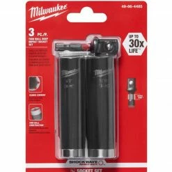 Milwaukee Shockwave Impact Duty 1/2 Inch Socket Set 3-Pack 49-66-4485 - Socket Sets