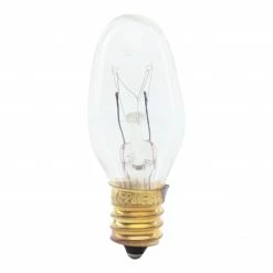 FEIT ELECTRIC 7 Watt Soft White C7 Dimmable Clear Incandescent Night Light 4 Pack - BP7C7/4 - Bulbs