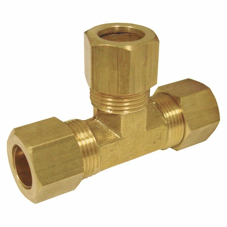 JMF Company 3/8 Comp x 3/8 Comp x 3/8 Comp Tee Lead Free - 4338133 - Hardware - Image 2