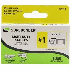 Surebonder Number 4 Heavy Duty 1/4 Inch Staples 55014 - Staple Guns