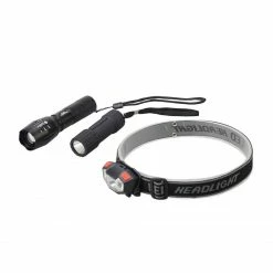 Ridgeline 3-Piece LED Flashlight Headlamp Set - 18735 - Indoor Lights