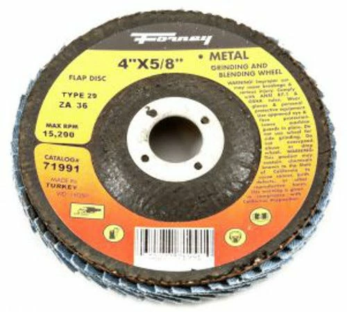 Forney Flap Disc 4 inch x 5/8 inch Arbor 36 Grit - Replacement Parts & Accessories