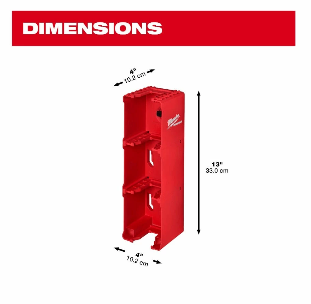 Milwaukee PACKOUT™ M18™ Battery Rack - 48-22-8339 - Tool Holders & Equipment Storage - Image 3
