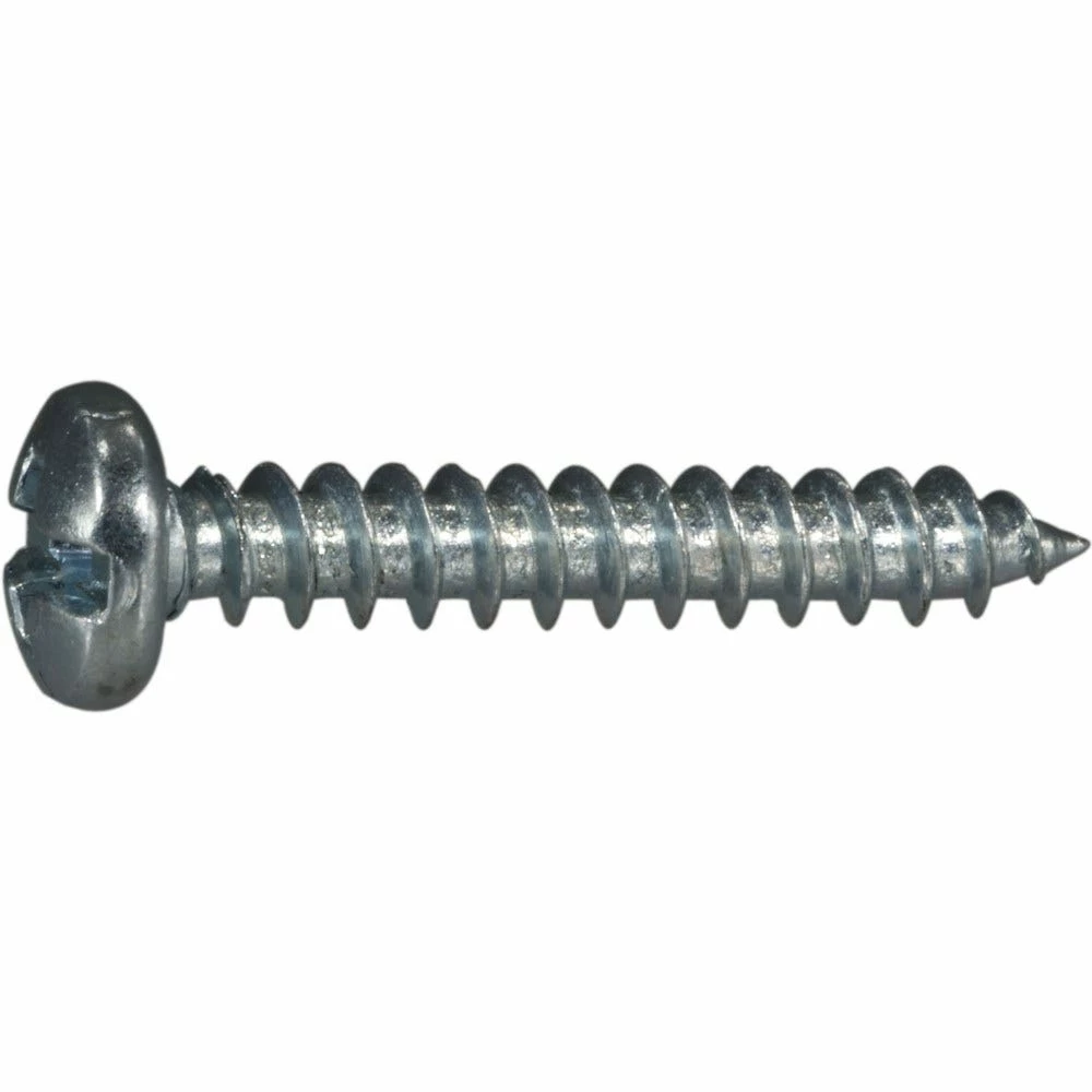Midwest Fastener #8 x 1" Zinc Plated Combo Pan Head Sheet Metal Screws - 21276 - Bolts - Image 2