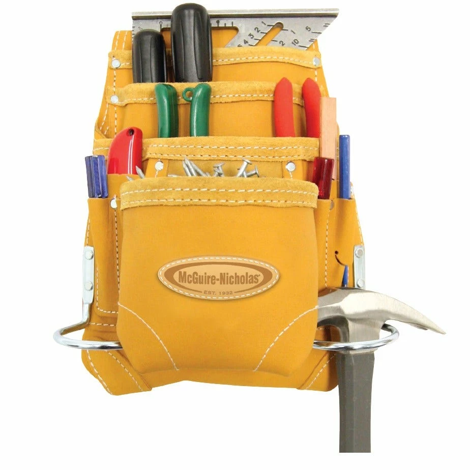 McGuire-Nicholas McGuire Nicholas Traditional Leather Nail Pouch - 689MB - Protective Gear