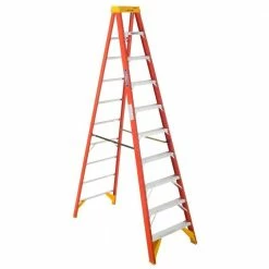 Werner 10' Fiberglass Single-Sided Step Ladder, Type IA - 6210 - Ladders