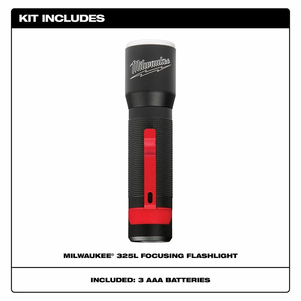 Milwaukee 325-Lumen LED Aluminum Focusing Flashlight - 2107 - Flashlights - Image 9