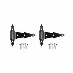 National Hardware 849 Ornamental T Hinges in Black - N165-480