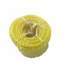 Baron 1/4 x 25 Twisted Yellow Polypropylene Rope - 84220