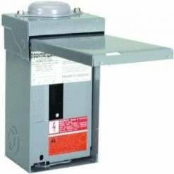 Schneider 70 Amp 2 Space Lug Rain Load Center HOM24L70RBCP - Circuit Breakers