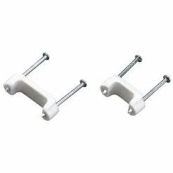 Gardner Bender White Insulated Staple 1/2 Inch 50/Bag - PS50 - Wiring Accessories